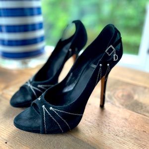 Vintage Christian Dior black heels